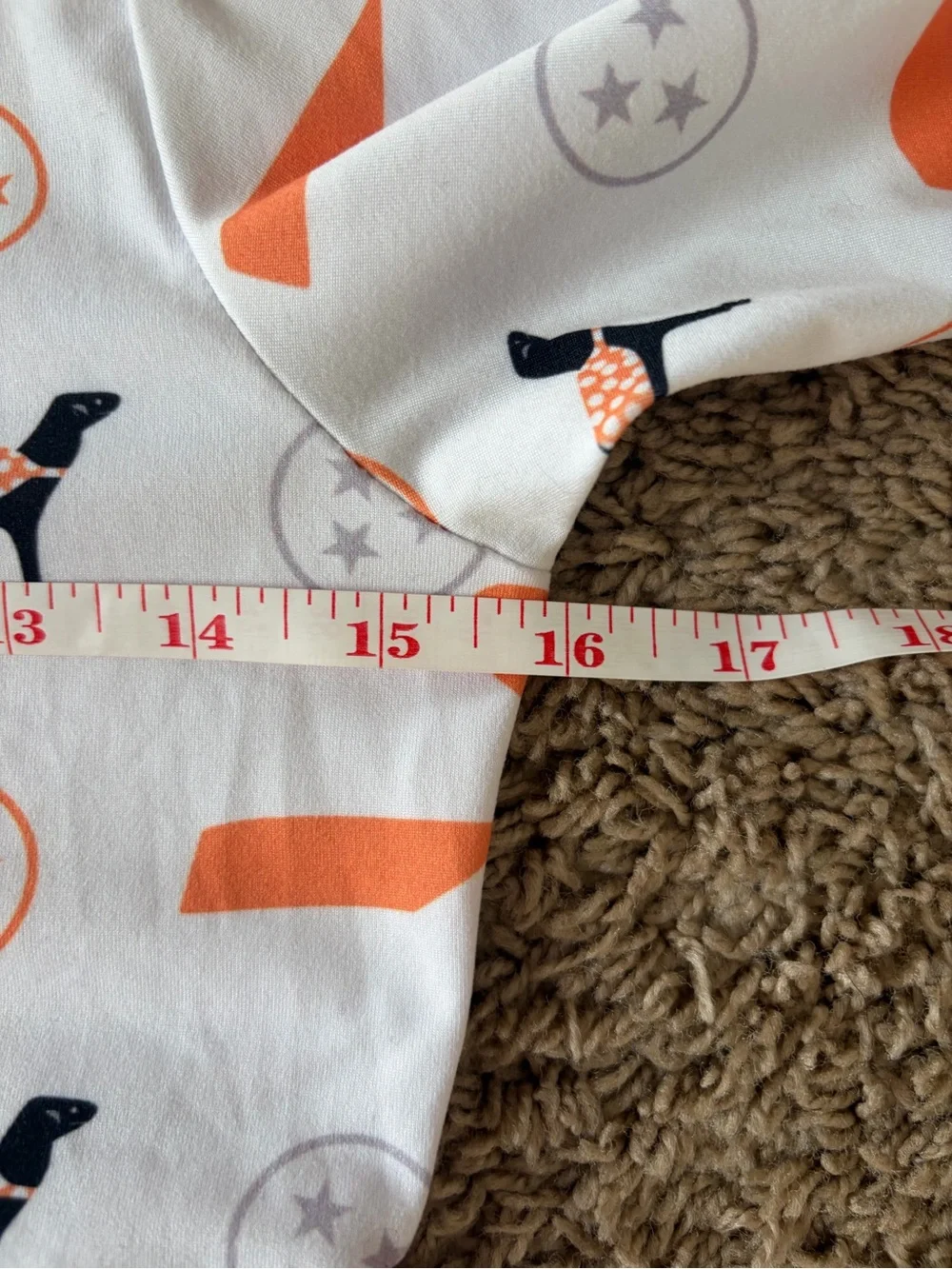 Girls Uni of TN Vol State Orange & White Dress